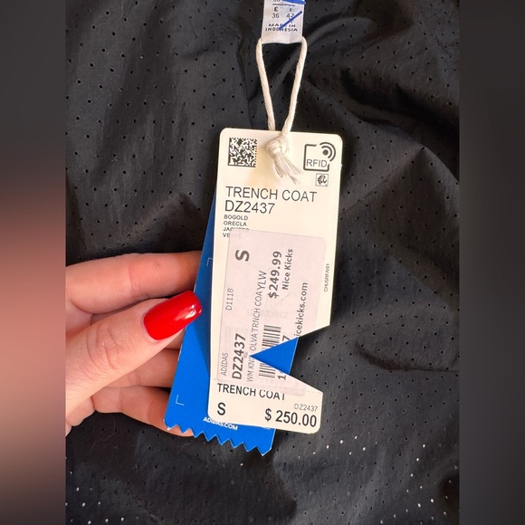 Adidas x Olivia Oblanc Yellow Convertible Trench Coat – NWT Sz S - Picture 4 of 9